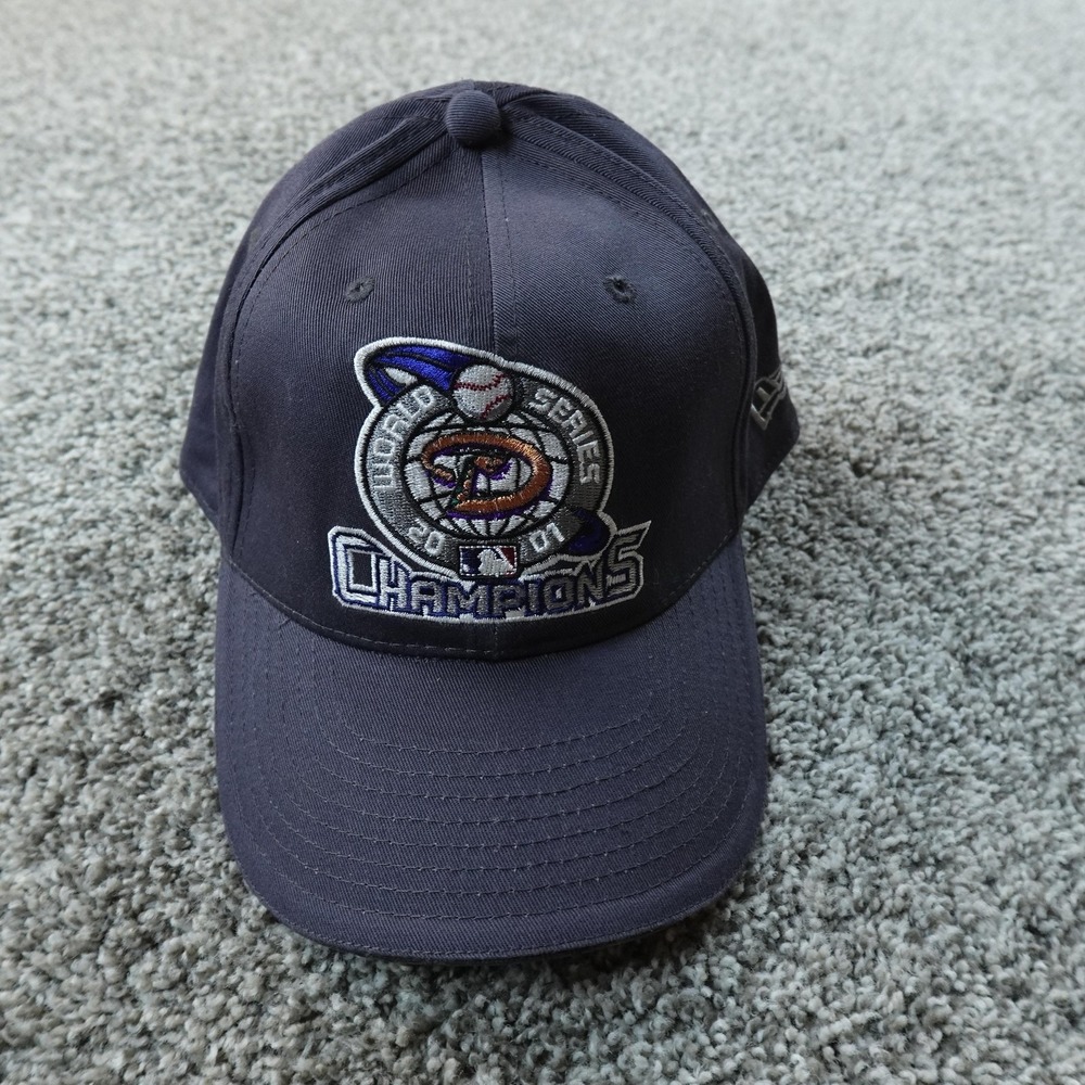 VTG Arizona Diamondbacks Hat Cap Mens One Size Blue Baseball New Era Strap Back